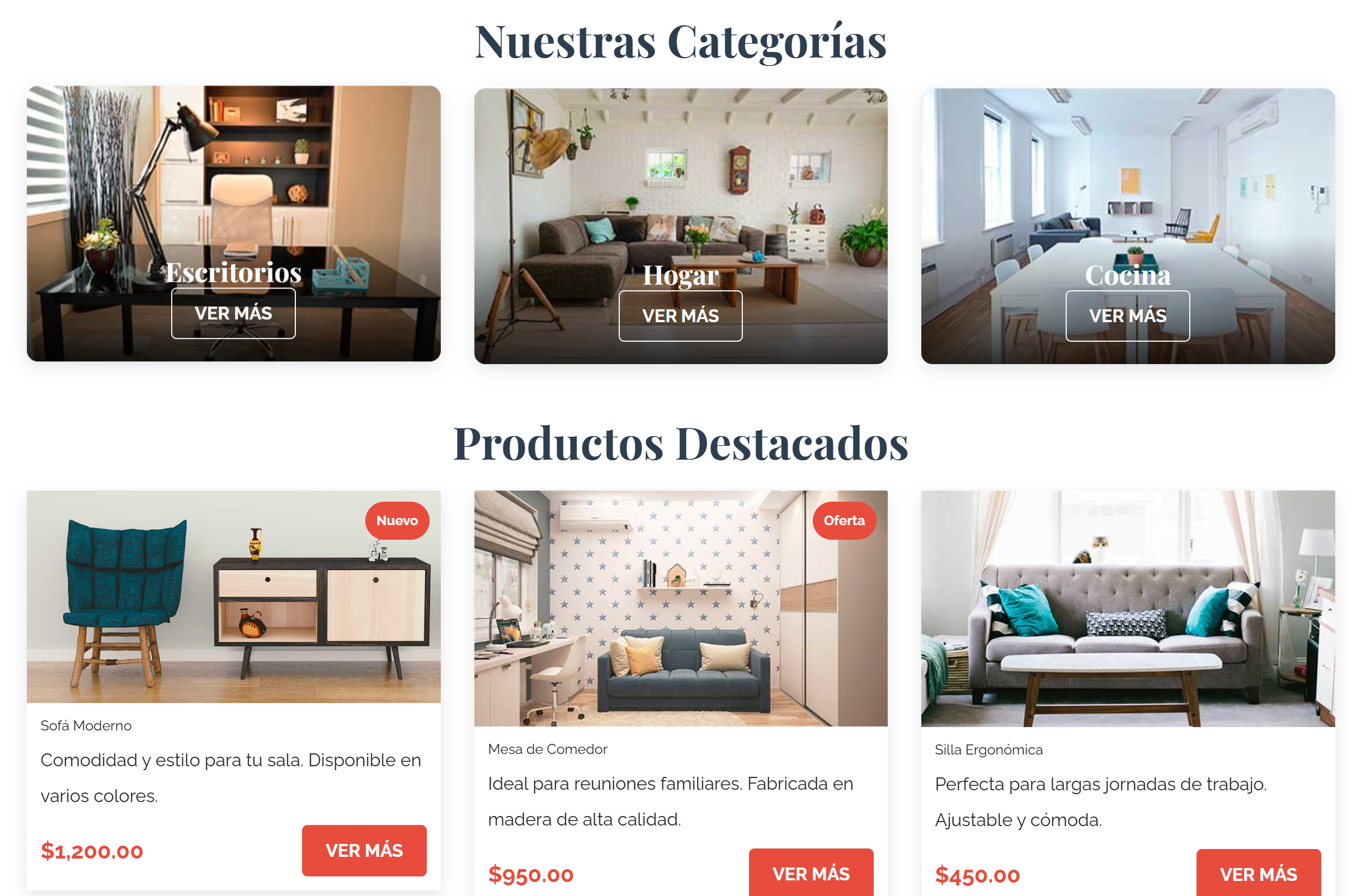 Muebles Elegance - Tienda Virtual